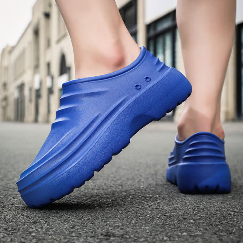 Solid Color Waterproof Non-slip Soft Sole Kitchen Shoes - image 2