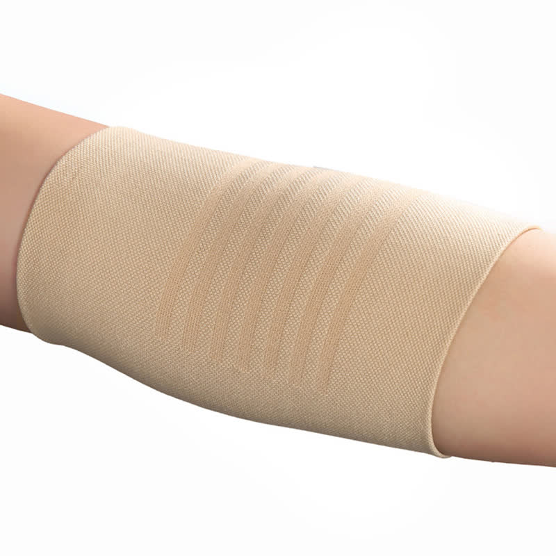 Solid Color Sports Compression Elbow Sleeves(3 Packs) - Nude - 3XL - image 2
