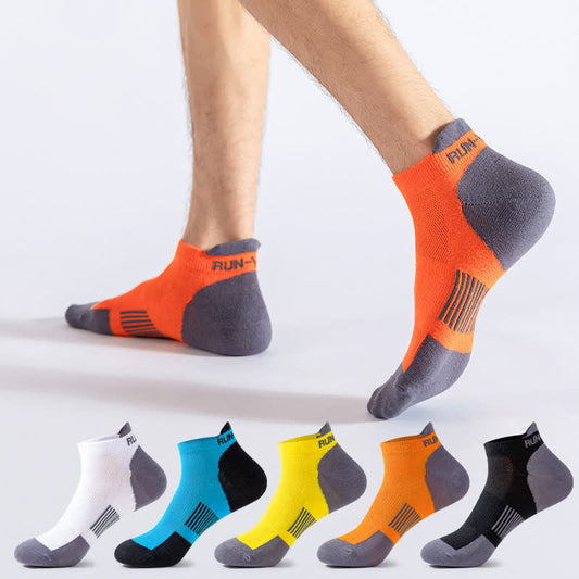 Sweat-wicking Breathable Sports Ankle Compression Socks(5 Pairs) - Multicolor - EU40-44(US7-10) - image 0