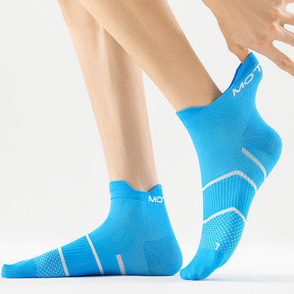 Letter Thin Solid Color Breathable Ankle Compression Socks(6 Pairs) - image 3