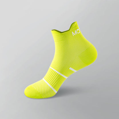 Letter Thin Solid Color Breathable Ankle Compression Socks(6 Pairs) - Green - EU38-44(US5-10) - image 9