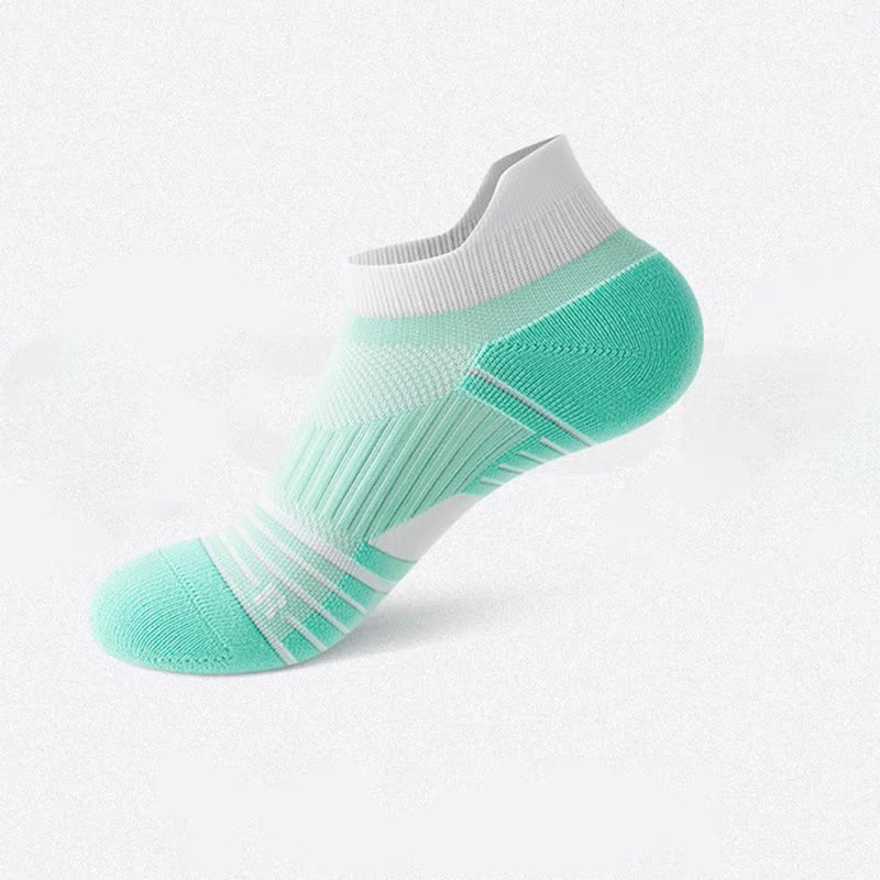 Striped Sweat-wicking Cotton Sports Ankle Compression Socks(6 Pairs) - Mint - EU36-41(US4-7.5) - image 7