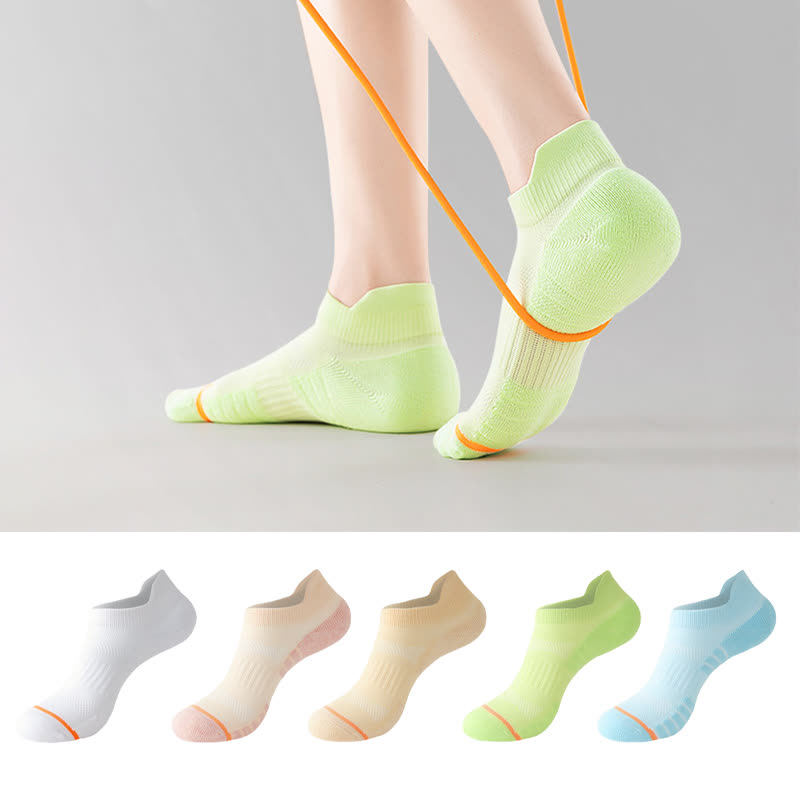 Cotton Sweat-wicking Sports Running Ankle Compression Socks(5 Pairs) - image 0