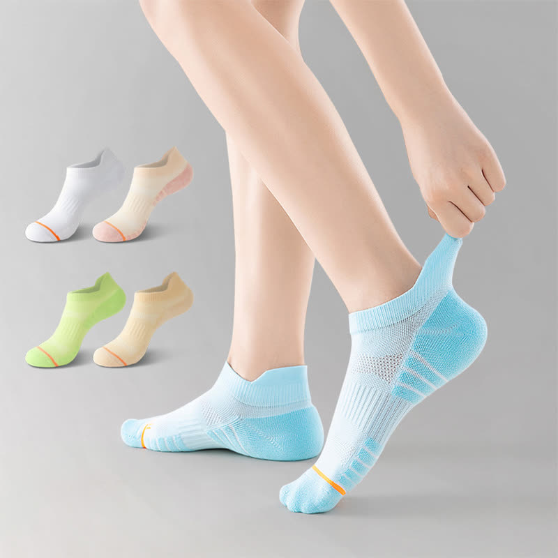 Cotton Sweat-wicking Sports Running Ankle Compression Socks(5 Pairs) - image 1