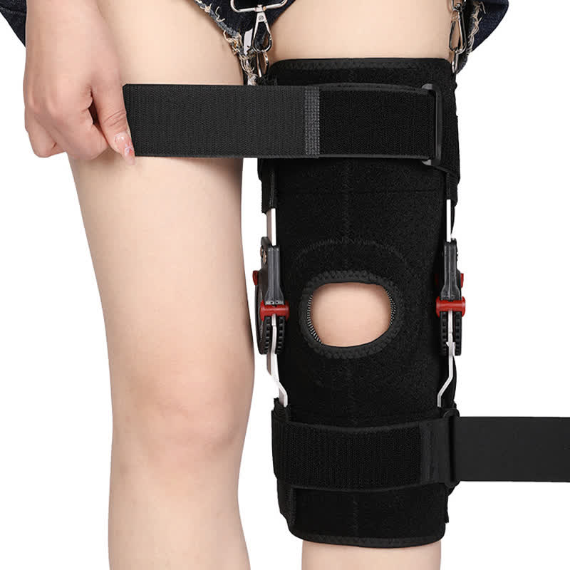 Knee Brace with Adjustable Bending Angle - Black - L - image 0