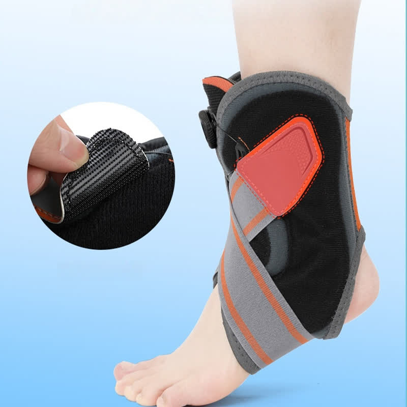 Adjustable Strap Sports Ankle Brace - Black - XL - image 0