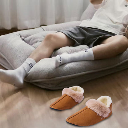 Plus Size Fluffy Non-slip Slippers - image 1