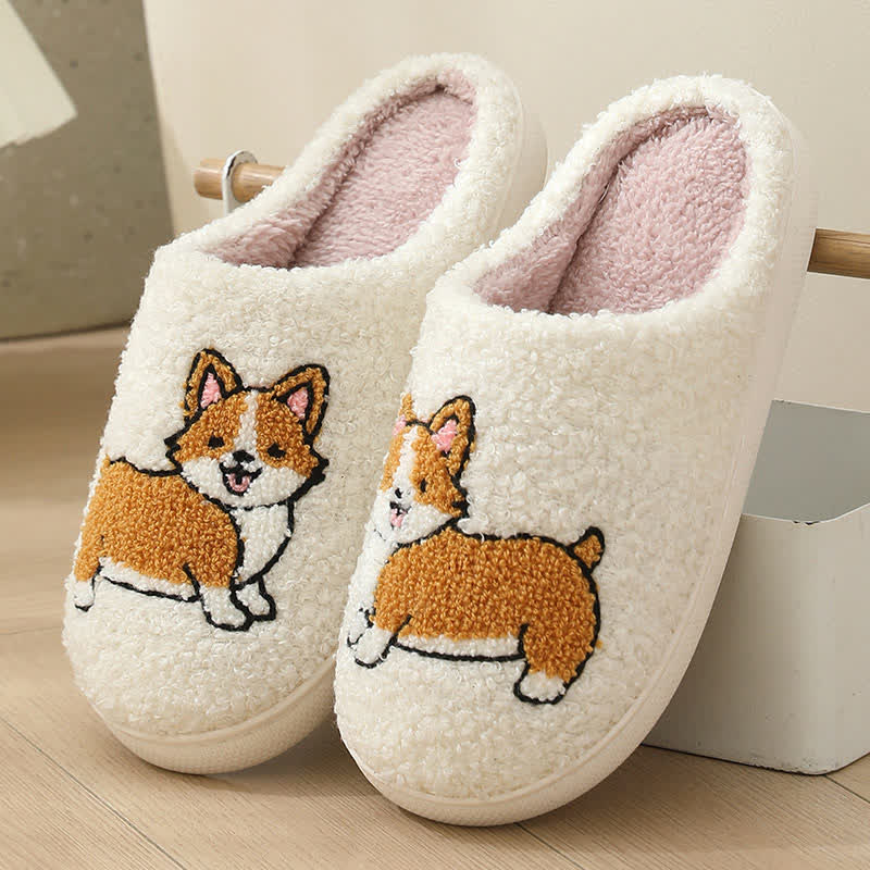 Plus Size Plush Animal Print Slippers - A - EU43-44(US9-10) - image 6