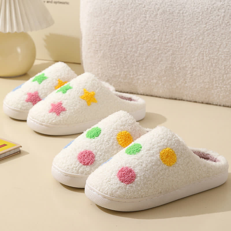 Plus Size Comfy Colorful Pattern Home Slippers - image 4