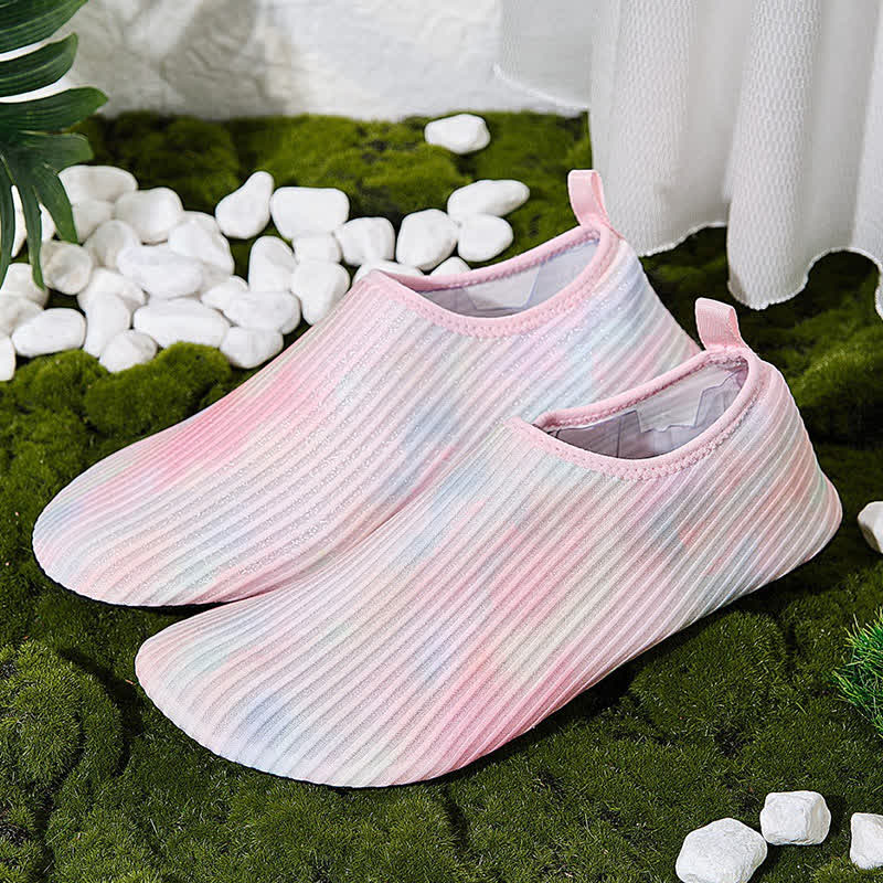 Plus Size Tie-dyed Beach Slippers - Pink - EU46-47(US12-12.5) - image 4