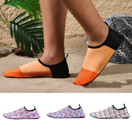 Colorful Pattern Non-slip Breathable Beach Slippers - image 0