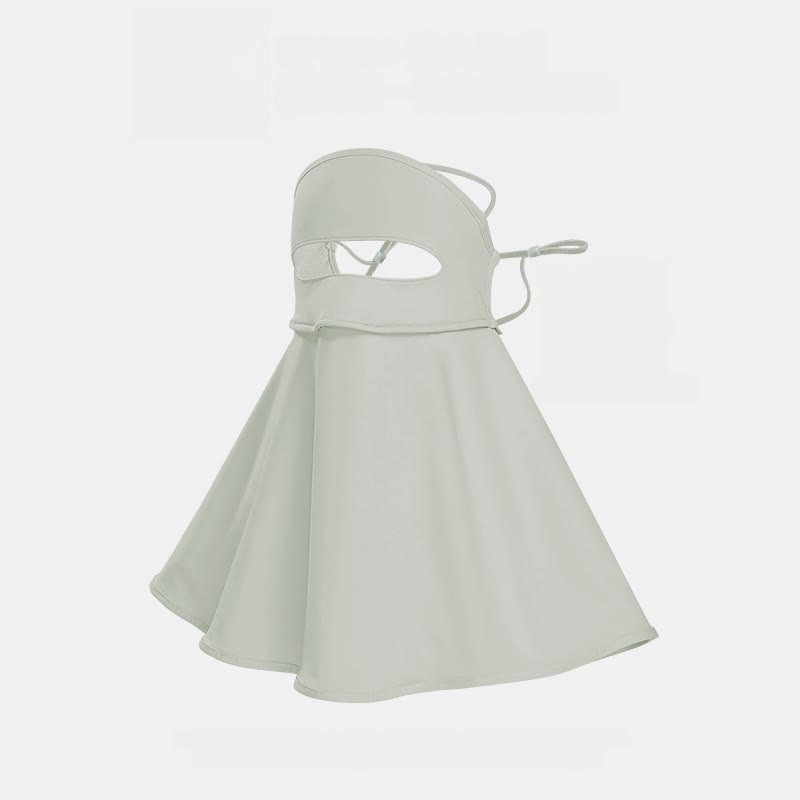 Full Face UV Protection Face Mask - Light Green - One Size - image 2