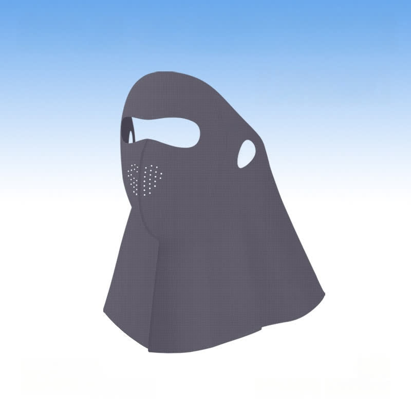 Full Face Neck Cover Sun Protection Mask - Dark Grey - One Size - image 9