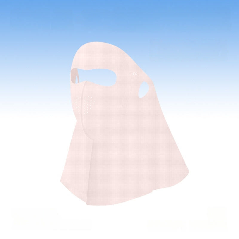 Full Face Neck Cover Sun Protection Mask - Pink - One Size - image 2
