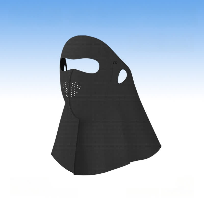 Full Face Neck Cover Sun Protection Mask - Black - One Size - image 11