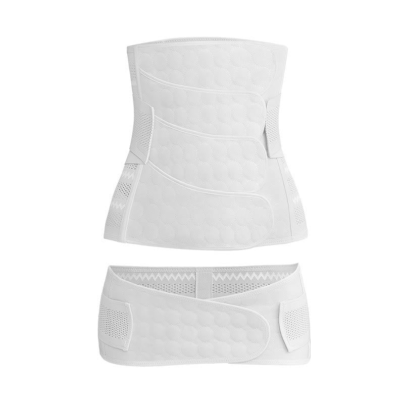 Solid Color Breathable Belly Belt Set - White - XXL - image 15