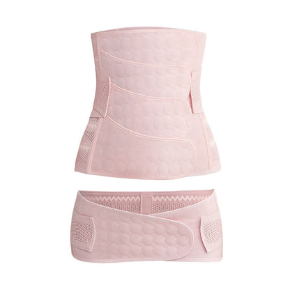 Solid Color Breathable Belly Belt Set - Pink - XXL - image 11