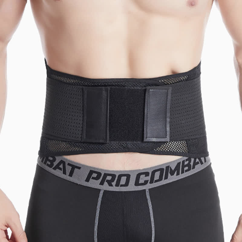 Sports Waist Support Belt Brace - Black - L - image 9