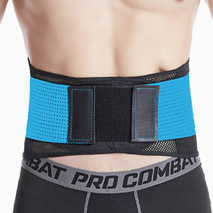 Sports Waist Support Belt Brace - Blue - L - image 5