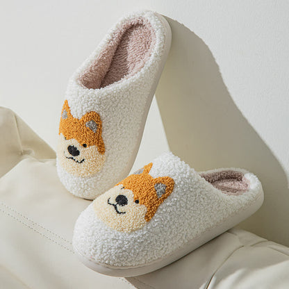 Cartoon Dog Fluffy Home Slippers - image 7