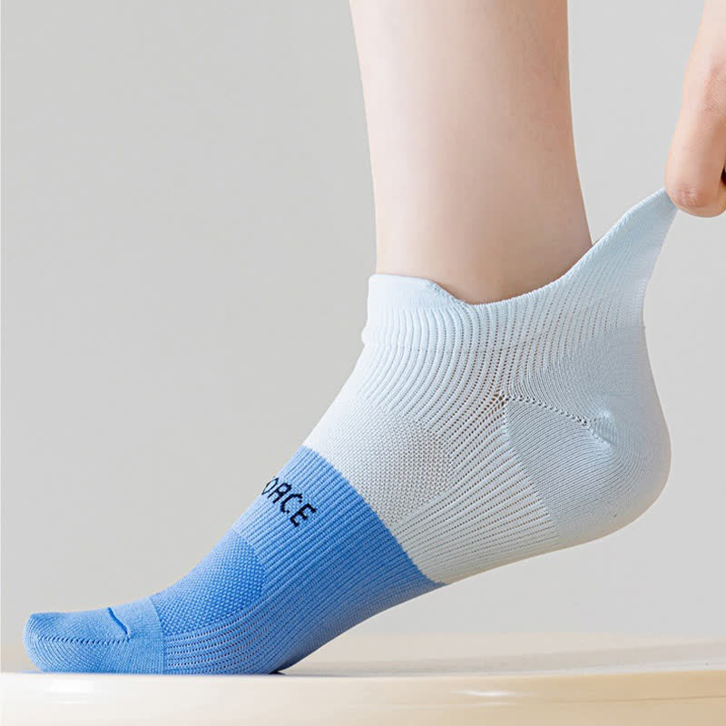 Color Block Letter Print Ankle Compression Socks(8 Pairs) - image 5