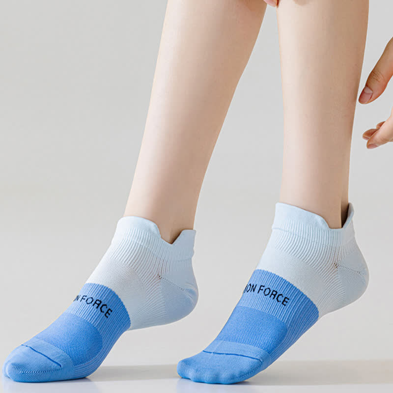 Color Block Letter Print Ankle Compression Socks(8 Pairs) - image 4