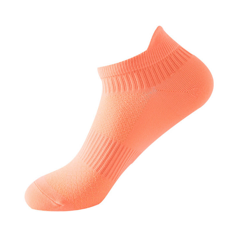 Solid Color Quick-drying Running Ankle Compression Socks(8 Pairs) - Pink - EU40-44(US7-10) - image 11