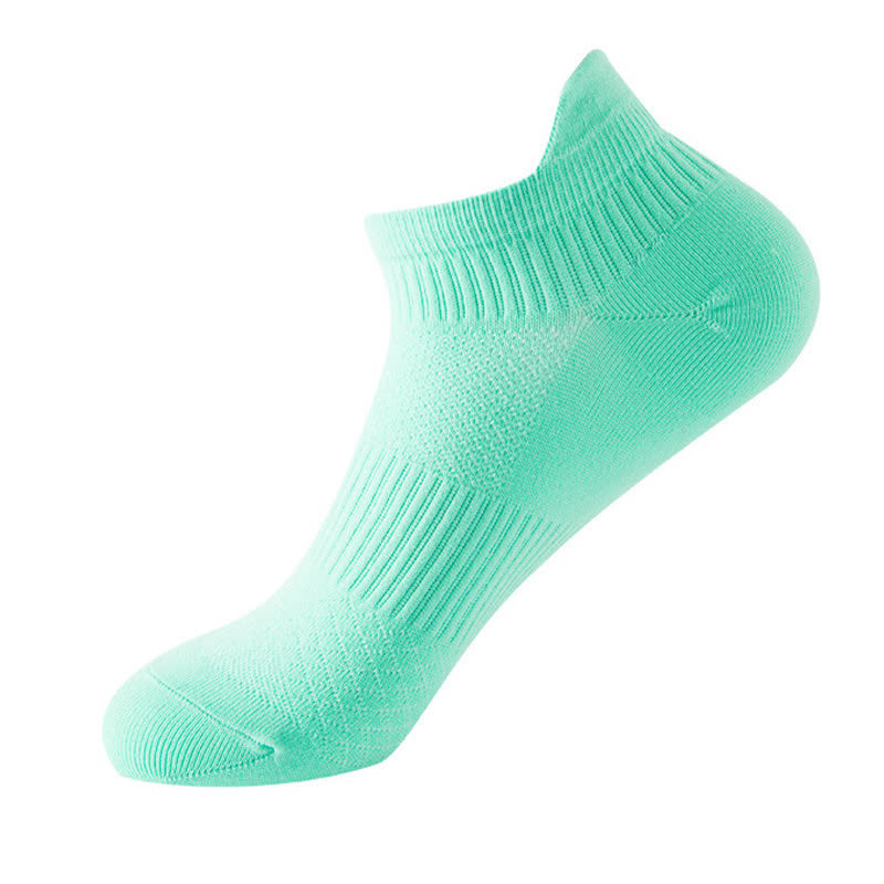 Solid Color Quick-drying Running Ankle Compression Socks(8 Pairs) - Mint - EU40-44(US7-10) - image 5