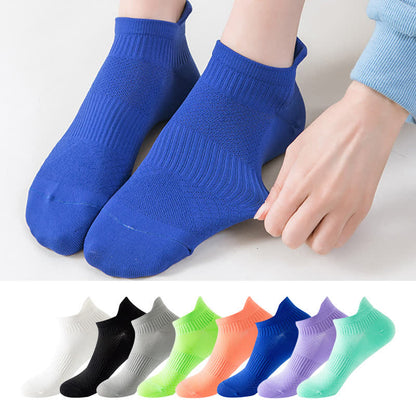 Solid Color Quick-drying Running Ankle Compression Socks(8 Pairs) - Multicolor - EU40-44(US7-10) - image 0