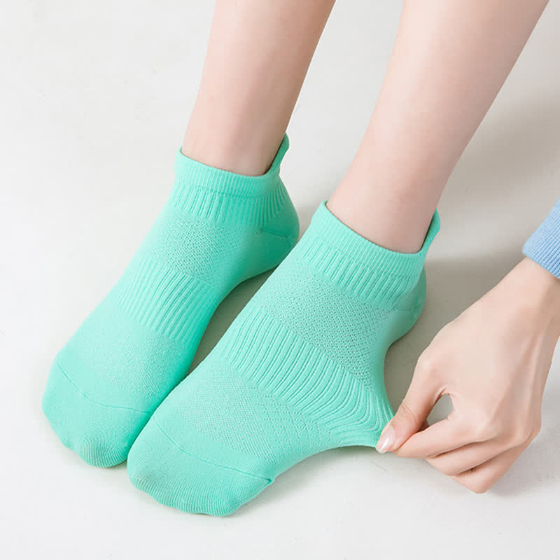 Solid Color Quick-drying Running Ankle Compression Socks(8 Pairs) - image 3