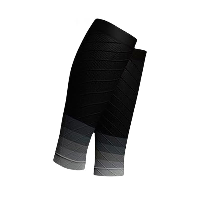 Elastic Gradient Color Compression Calf Sleeves(3 Pairs) - Grey - One Size - image 3