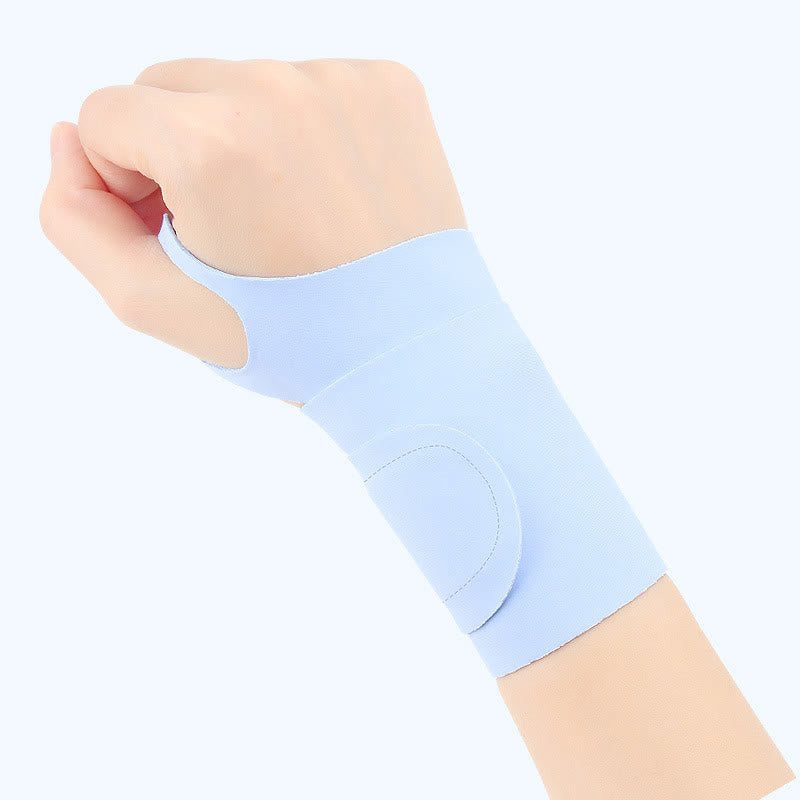 Badminton Tennis Sports Compression Wrist Sleeve - Blue - One Size - image 12