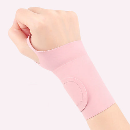 Badminton Tennis Sports Compression Wrist Sleeve - Pink - One Size - image 11