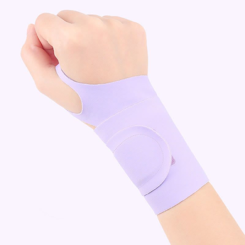 Badminton Tennis Sports Compression Wrist Sleeve - Purple - One Size - image 13