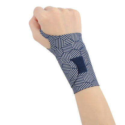 Stripe Print Ultra-Thin Wrist Sleeves - Navy Blue - A - One Size - image 7