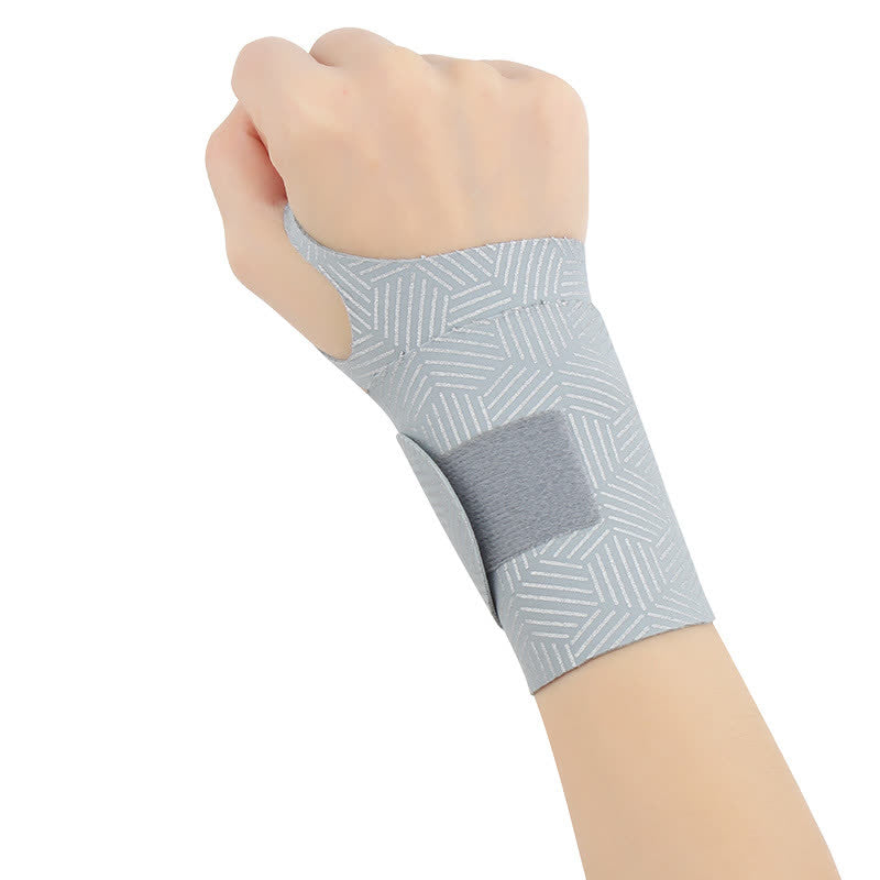 Stripe Print Ultra-Thin Wrist Sleeves - Grey - A - One Size - image 13