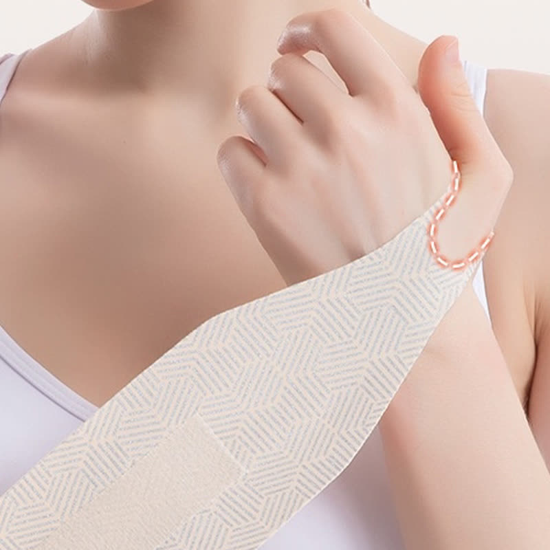 Stripe Print Ultra-Thin Wrist Sleeves - image 4
