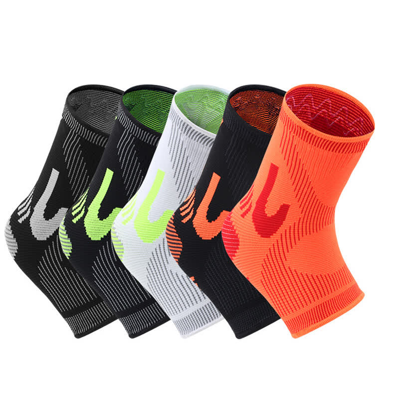 Striped Stretch Sports Knit Ankle Braces - image 1