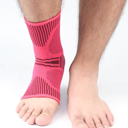 Breathable Knitted Sports Ankle Braces - Pink - XL - image 7