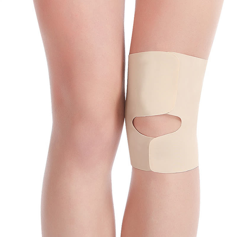 Lightweight Adjustable Velcro Sports Knee Pads - Nude - L/XL - image 2
