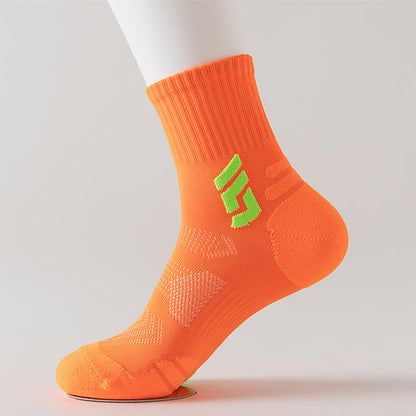 Arch Support Sports Ankle Compression Socks(5 Pairs) - Orange - EU38-45(US5-11) - image 3