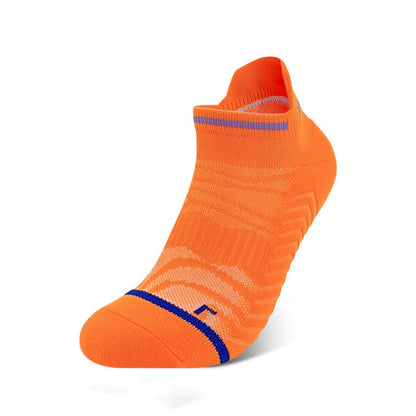 Simple Quick-dry Running Ankle Compression Socks(8 Pairs) - Orange - EU40-45(US7-11) - image 5