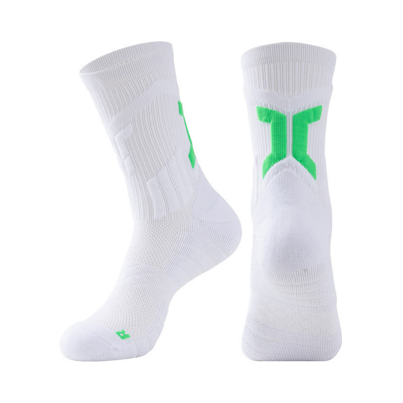 Breathable Sports Quarter Compression Socks(5 Pairs) - White - EU40-45(US7-11) - image 8