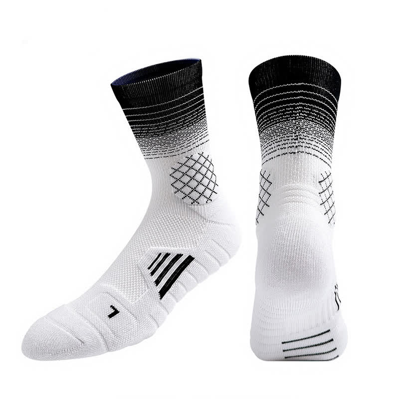 Gradient Sports Quarter Compression Socks(7 Pairs) - White&Black - EU37-45(US4-11) - image 10
