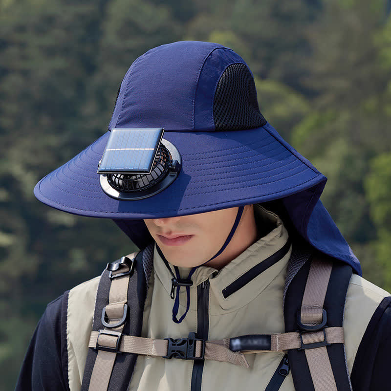 Outdoor Rechargeable Fan Breathable Bucket Hat - image 4