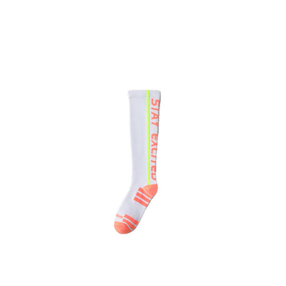 Bright Letter Print Compression Knee High Socks(4 Pairs) - White - EU36-41(US3-7.5) - image 13