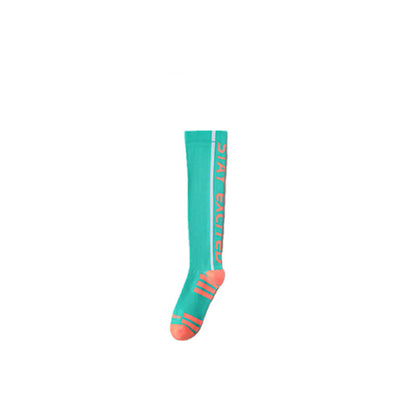 Bright Letter Print Compression Knee High Socks(4 Pairs) - Lake Blue - EU36-41(US3-7.5) - image 5