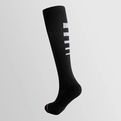 Irregular Stripe Compression Knee High Socks(6 Pairs) - Black - EU36-40(US3-7) - image 16