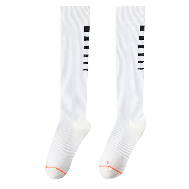Graphics Print Compression Knee High Socks(6 Pairs) - White - EU36-40(US3-7) - image 10