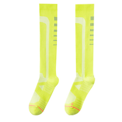 Graphics Print Compression Knee High Socks(6 Pairs) - Green - EU36-40(US3-7) - image 9